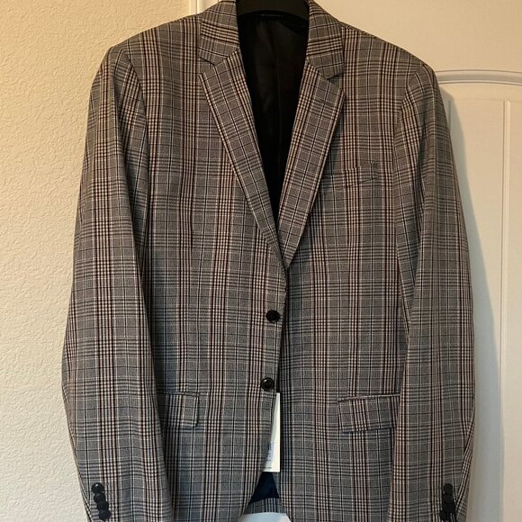 Mens Scotch & Soda Glen Check Blazer/Sportcoat Size XL NWT